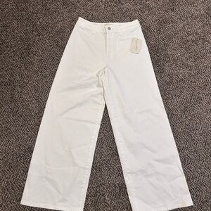 Women's White Wide-Leg Jeans